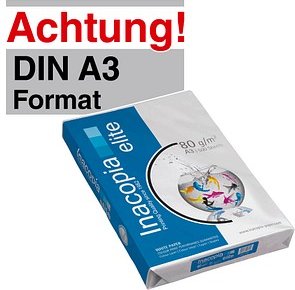 Inacopia Kopierpapier elite DIN A3 80 g/qm 500 Blatt