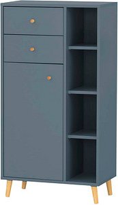 Thumbnail - MÖBELPARTNER Badschrank Bjarne 153171 blaugrau 60,2 x 33,1 x 113,4 cm