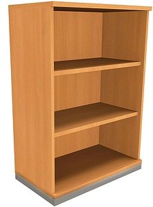 Thumbnail - fm Aktenregal Sidney buche 80,0 x 44,2 x 113,3 cm