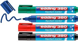 Thumbnail - edding 380 Flipchart-Marker farbsortiert 1,5 - 3,0 mm, 4 St.