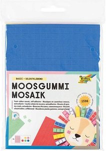 folia Moosgummi MOSAIK BASIC mehrfarbig 1.596 St.