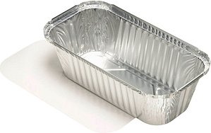 STARPAK Aluschalen mit Deckel 1500 ml, 25 St.