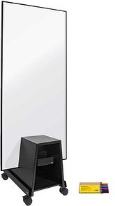 SIGEL Whiteboard-Set mit Ständer Single-use Meet up 90,0 x 180,0 cm weiß/schwarz Aluminium