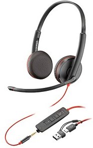 poly Blackwire 3225 Headset schwarz