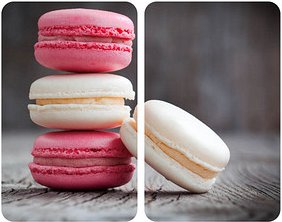Thumbnail - WENKO Herdabdeckplatten Macarons bunt, 2 St.