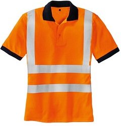 Thumbnail - teXXor® unisex Warnschutz Shirt SYLT orange Größe XL, 1 St.