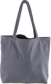 Thumbnail - Rayher Einkaufstasche shopper Basic Stoff grau 53987564