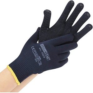 Thumbnail - HYGOSTAR unisex Arbeitshandschuhe Pearl dunkelblau Größe 7, 12 Paar