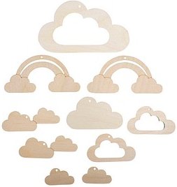 Rayher Mobile-Anhänger Wolke natur