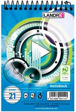 Thumbnail - LANDRÉ® Notizblock DIN A6 liniert Lineatur 21, 1 St.