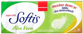 Thumbnail - Softis Taschentücher Aloe Vera 4-lagig weiß, 15x 9 Tücher