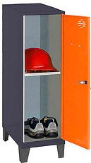 Thumbnail - Simonrack Spind SIMONLOCKER DISM SINGLE anthrazit, orange 8425437120787, 1 Schließfach 30,0 x 50,0 x 101,5 cm