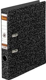 bene Hartpappe Ordner schwarz marmoriert Karton 4,5 cm DIN A4, 1 St.