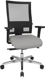 Topstar Bürostuhl Sitness 60, PS69BH W53 Stoff grau, Gestell alu