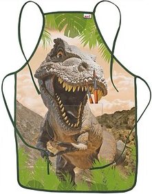 ROTH Jungen Kinder Malschürze Tyrannosaurus grün Einheitsgröße 1 St.