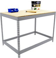 Simonrack Werkbank SIMONWORK BASIC 1 silber 120,0 x 60,0 x 90,0 cm