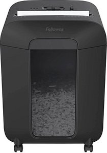 Fellowes Powershred LX85 Aktenvernichter mit Partikelschnitt P-4, 4 x 40 mm, bis 12 Blatt, schwarz