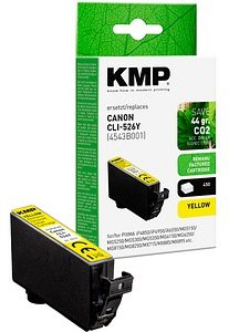 KMP gelb Druckerpatrone kompatibel zu Canon CLI-526 Y