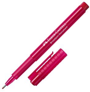 FABER-CASTELL Broadpen Document 1554 Fineliner rot 0,8 mm, 1 St.