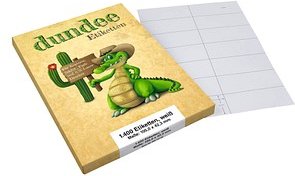1.400 dundee Etiketten weiß 105,0 x 42,3 mm