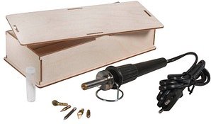 Rayher Brandmalkolben in Holzbox natur