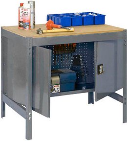 Simonrack Werkbank SIMONWORK BT0 grau 121,0 x 61,0 x 84,2 cm