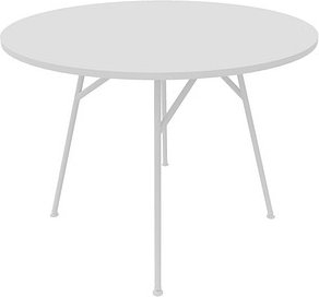 Quadrifoglio Cove Beistelltisch weiß 100,0 x 100,0 x 75,0 cm