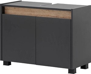 Thumbnail - MÖBELPARTNER Waschbeckenunterschrank Cosmo 148465 anthrazit 80,0 x 33,0 x 54,6 cm