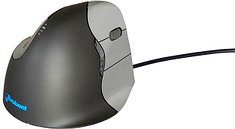 Thumbnail - BAKKER ELKHUIZEN Evoluent 4 Maus ergonomisch kabelgebunden grau, schwarz, silber