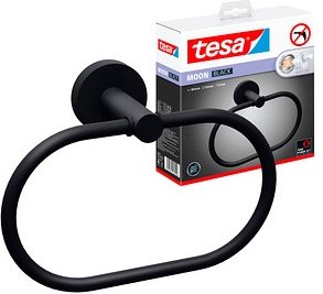 tesa Handtuchhalter MOON schwarz, matt