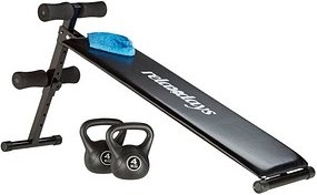 relaxdays Sit-up-Bank schwarz