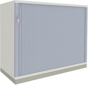 fm Sidney Rollladenschrank lichtgrau, silber 1 Fachboden 80,0 x 44,2 x 78,1 cm