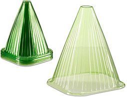 24 relaxdays Pflanzenhüte grün 22,0 cm