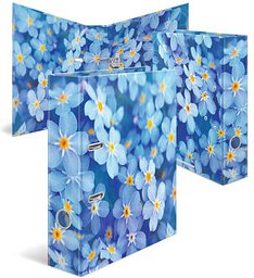 HERMA Blue Flowers Motivordner 7,0 cm DIN A4, 1 St.