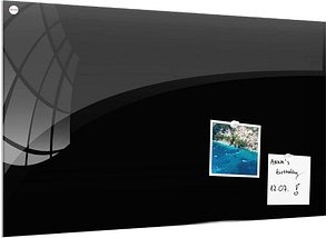 ALLboards Glas-Magnettafel 180,0 x 120,0 cm schwarz