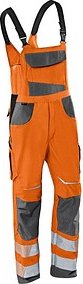 Thumbnail - KÜBLER® unisex Warnschutz-Latzhose REFLECTIQ warnorange, anthrazit Größe 64