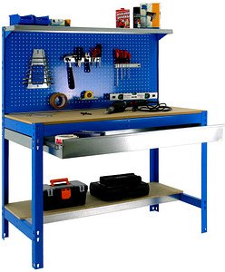 Simonrack Werkbank SIMONWORK BT3 BOX 1500 blau 1 Schublade 151,0 x 61,0 x 144,5 cm