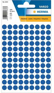HERMA Klebepunkte 1833 dunkelblau Ø 8,0 mm, 10x 540 St.