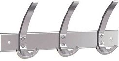 Kerkmann Wandgarderobe public 32640214 silber Metall 9 Haken 40,0 x 17,0 cm