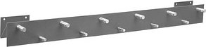 SZ Metall Wandgarderobe 50134 silber Metall 11 Haken 100,0 x 9,0 cm