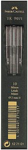 FABER-CASTELL TK 9071 Fallminen-Bleistiftminen schwarz B 2,0 mm, 10 St.