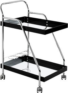 HAKU Möbel Servierwagen schwarz 62,0 x 46,0 x 84,0 cm