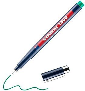 edding 1800 Fineliner grün 0,5 mm, 1 St.