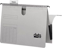 dots Taschenhefter Karton lichtgrau DIN A4 1x kaufmännische Heftung, 25 St.