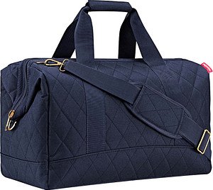 reisenthel® Reisetasche allrounder L rhombus midnight gold Kunstfaser blau MT4110