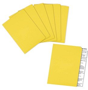 100 ELCO Sichthüllen Ordo discreta DIN A4 gelb glatt 120 g/qm