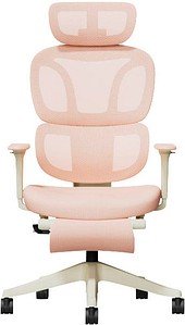FlexiSpot Bürostuhl BS5P-PRO Stoff rosa, Gestell schwarz