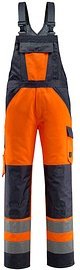 Thumbnail - MASCOT® unisex Warnschutz-Latzhose Gosford orange, schwarzblau Größe 50