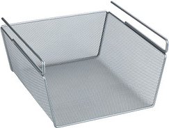 WENKO Einhängekorb M silber 28,0 x 27,5 x 15,0 cm