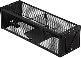 relaxdays Mäuse-Lebendfalle schwarz 39,0 x 12,5 x 11,0 cm, 1 St.